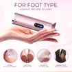 Electric Foot File Callus Remover for Feet Rechargeable Foot Grinder Pedicure Tools 2 Speed Adjustable(Pink)