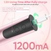 Electric Foot Callus Remover,2 in 1 Electric Foot File Nail Grinder Rechargeable Foot Sander Pedicure Tools for Feet Dead Skin(Pink-1 Pack)