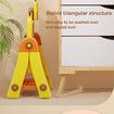 2 in 1 Art Easel for Kids, Building Blocks, Drawing Board with Painting Accessories Yellow