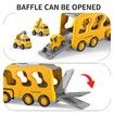 Construction Truck Boy Toys for Age3+,Engineering Transport Vehicle Carrier Truck,Kids Excavator Crane Gifts Toys
