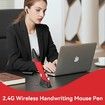 2.4GHz USB Wireless Optical Stylus for Computer Parts for PC Wireless Mouse 2.4G Type of Customised Innovative Vertical Stylus (Red)