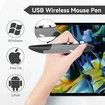2.4GHz USB Wireless Optical Stylus for Computer Parts for PC Wireless Mouse 2.4G Type of Customised Innovative Vertical Stylus (Grey)