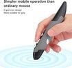 2.4GHz USB Wireless Optical Stylus for Computer Parts for PC Wireless Mouse 2.4G Type of Customised Innovative Vertical Stylus (Grey)