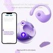144 Languages Translation Device Ai Translator Earbuds Translating Headphones Real Time Ai Headphones Language Translation (Purple)