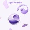 144 Languages Translation Device Ai Translator Earbuds Translating Headphones Real Time Ai Headphones Language Translation (Purple)
