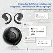 144 Languages Translation Device Ai Translator Earbuds Translating Headphones Real Time Ai Headphones Language Translation (Black)