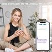 144 Languages Translation Device Ai Translator Earbuds Translating Headphones Real Time Ai Headphones Language Translation (Black)