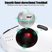 Rechargeable USB Bluetooth Wireless Mouse for Laptop PC, Mac,Programmable Buttons,Easy Thumb Control,Adjustable Angle & Connect RGB Light(White)