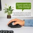 Rechargeable USB Bluetooth Wireless Mouse for Laptop PC, Mac,Programmable Buttons,Easy Thumb Control,Adjustable Angle & Connect RGB Light(Black)