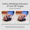 Rechargeable USB Bluetooth Wireless Mouse for Laptop PC, Mac,Programmable Buttons,Easy Thumb Control,Adjustable Angle & Connect RGB Light(Black)
