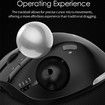 Rechargeable USB Bluetooth Wireless Mouse for Laptop PC, Mac,Programmable Buttons,Easy Thumb Control,Adjustable Angle & Connect RGB Light(Black)