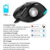 Rechargeable USB Bluetooth Wireless Mouse for Laptop PC, Mac,Programmable Buttons,Easy Thumb Control,Adjustable Angle & Connect RGB Light(Black)