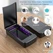 Portable Cleaner Machine with Blue Light,USB Cleaning Tool for Manicure Salon,Tattoo,Scissors,Jewelry,Phone, Watch,Keys(Black)