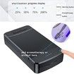 Portable Cleaner Machine with Blue Light,USB Cleaning Tool for Manicure Salon,Tattoo,Scissors,Jewelry,Phone, Watch,Keys(Black)