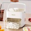 Portable Large Capacity Ice Maker with ABS Storage Tray For Fridge Kitchen Perfect for Parties,Outdoor Events Color White