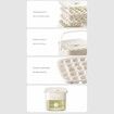 Portable Large Capacity Ice Maker with ABS Storage Tray For Fridge Kitchen Perfect for Parties,Outdoor Events Color White