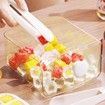 Portable Large Capacity Ice Maker with ABS Storage Tray For Fridge Kitchen Perfect for Parties,Outdoor Events Color White