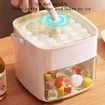 Portable Large Capacity Ice Maker with ABS Storage Tray For Fridge Kitchen Perfect for Parties,Outdoor Events Color Green