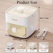 Portable Large Capacity Ice Maker with ABS Storage Tray For Fridge Kitchen Perfect for Parties,Outdoor Events Color Green