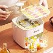 Portable Large Capacity Ice Maker with ABS Storage Tray For Fridge Kitchen Perfect for Parties,Outdoor Events Color Green