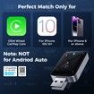 Wireless CarPlay Adapter for iPhone,Mini Size for Apple CarPlay Adapter,Convert Wired to Wireless with Extension Cable,Stable Control & No Delay