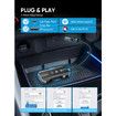 Wireless Carplay Adapter,2 in 1 Plug and Play Dongle for iPhone & Andriod Auto USB A/C Converts Factory Wired to Wireless for Cars from 2016+ & iOS 10+