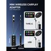 Wireless Carplay Adapter,2 in 1 Plug and Play Dongle for iPhone & Andriod Auto USB A/C Converts Factory Wired to Wireless for Cars from 2016+ & iOS 10+
