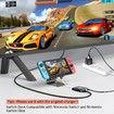 Switch Dock for Switch & OLED,Portable TV Dock with 4K HDMI, USB 3.0 Port and USB C PD Travel Docking Station for Switch(Black)