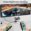 Switch Dock for Switch & OLED,Portable TV Dock with 4K HDMI, USB 3.0 Port and USB C PD Travel Docking Station for Switch(Black)