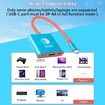 Portable Switch TV Adapter Support 4K/60HZ TV Dock Mode Compatible Steam Deck Switch OLED with HDMI2.0 USB3.0 Port USB C-Blue