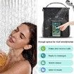 Portable Shower Caddy, Large Capacity Shower Caddy Tote Bag for College Dorm Room Essentials,Quick Dry Hanging Toiletry Bag for Travel-Black