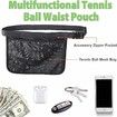 Adjustable Tennis Ball Band Holder,Pickleball Waist Pouch Holder,Can Packing 8-10 Tennis or Pickleball,For Tennis,Cycling,Golf