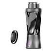 Portable Blender Cordless Self-Cleaning Mini Blender with Lid Silent Mini Travel Blender with Stainless Steel Blades USB Charging Color Black
