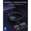 Wireless Headset with Mic,Headset Wireless Bluetooth V5.3 with AI Noise Cancelling Microphone with USB Dongle & Mic Mute