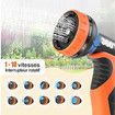 50ft Expandable Garden Hose with 10-Function Nozzle, Lightweight, Durable, Flexible, Kink-Free Retractable Garden Hose for Lawn and Garden