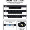 75ft Expandable Garden Hose with Multi-Function Nozzle, Leak-Proof Nano Rubber Latex Construction, and Durable Brass Connectors