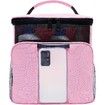 Mesh Shower Caddy Portable Camping Quick Dry Hanging Shower Organiser Basket Toiletry Bag College Dorm Room Essentials-Pink