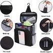 Mesh Shower Caddy Portable Camping Quick Dry Hanging Shower Organiser Basket Toiletry Bag College Dorm Room Essentials-Black