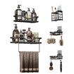 Shower Caddy, 5 Pack Rustproof Stainless Steel Bath Organizers With Large Capacity, No Drilling Shelves for Bathroom Storage & Home Decor