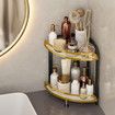 Shower Corner Shelf Caddy 2 Shelf Shower Organizer Corner No Drill Shower Storage Rust Proof Bathroom Corner Wall Shelf Shampoo Holder Gold