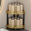 Shower Corner Shelf Caddy 2 Shelf Shower Organizer Corner No Drill Shower Storage Rust Proof Bathroom Corner Wall Shelf Shampoo Holder Gold