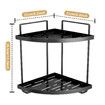 Shower Corner Shelf Caddy 2 Shelf Shower Organizer Corner No Drill Shower Storage Rust Proof Bathroom Corner Wall Shelf Shampoo Holder