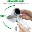 Handheld Portable Turbo Foldable Fan,Rechargeable Battery Fan with LED Display with 5 Speeds For Indoor Outdoor(Green)