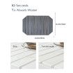 Dark Gray 60*39cm Octagonal Diatomaceous Earth Drying Mat Foldable Multifunctional Water Absorbent for Kitchen Countertops