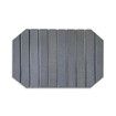 Dark Gray 60*39cm Octagonal Diatomaceous Earth Drying Mat Foldable Multifunctional Water Absorbent for Kitchen Countertops
