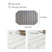Light Gray 60*39cm Octagonal Diatomaceous Earth Drying Mat Foldable Multifunctional Water Absorbent for Kitchen Countertops