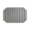 Light Gray 60*39cm Octagonal Diatomaceous Earth Drying Mat Foldable Multifunctional Water Absorbent for Kitchen Countertops