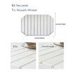 White 60*39c Octagonal Diatomaceous Earth Drying Mat Foldable Multifunctional Water Absorbent for Kitchen Countertops