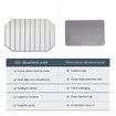 White 60*39c Octagonal Diatomaceous Earth Drying Mat Foldable Multifunctional Water Absorbent for Kitchen Countertops