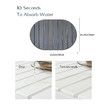 Dark Gray 60*39cm Oval Diatomaceous Earth Drying Mat Foldable, Multifunctional Water Absorbent for Kitchen Countertops